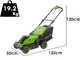 Greenworks MO40L413-01 - Tagliaerba a batteria - 40V/4Ah - Taglio 41 cm