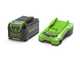 Greenworks MO40L413-01 - Tagliaerba a batteria - 40V/4Ah - Taglio 41 cm