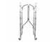Gierre Flecto Pro - Trabattello in alluminio - Pieghevole - Altezza 1.95 m