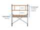 Gierre TA1800FL - Trabattello mobile in alluminio - Altezza 2.10 m