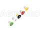 Ribimex RX21T - Idropulitrice a scoppio - 200 bar 678 l/h - Motore Loncin a benzina 196cc