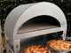 Pizza Party Emozione Perla - Forno a gas per pizza da esterno - Camera di cottura 40x70 cm - Piano cottura in refrattario