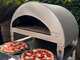 Pizza Party Emozione Perla - Forno a gas per pizza da esterno - Camera di cottura 40x70 cm - Piano cottura in refrattario