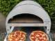 Pizza Party Emozione Perla - Forno a gas per pizza da esterno - Camera di cottura 40x70 cm - Piano cottura in refrattario