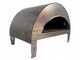 Pizza Party Emozione Perla - Forno a gas per pizza da esterno - Camera di cottura 40x70 cm - Piano cottura in refrattario