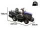 BullMach PEGASO 95-160 RMH - Trattorino tagliaerba con cambio idrostatico - Cesto di raccolta - Mulching