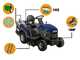 BullMach PEGASO 95-160 RMH - Trattorino tagliaerba con cambio idrostatico - Cesto di raccolta - Mulching