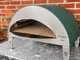 Pizza Party Emozione Acquamarina - Forno a gas per pizza da esterno - Camera di cottura 40x70 cm - Piano cottura in refrattario
