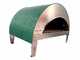 Pizza Party Emozione Acquamarina - Forno a gas per pizza da esterno - Camera di cottura 40x70 cm - Piano cottura in refrattario