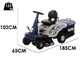 BullMach ICARO 610-75 RSM-V - Trattorino tagliaerba mini-rider - Motore da 224cc