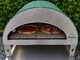 Pizza Party Emozione Acquamarina - Forno a gas per pizza da esterno - Camera di cottura 40x70 cm - Piano cottura in biscotto