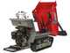 GeoTech Pro GeoPorter 650 DHS Hydro - Motocarriola cingolata cassone dumper 650Kg con paletta - Cambio idrostatico