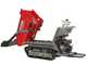 GeoTech Pro GeoPorter 650 DHS Hydro - Motocarriola cingolata cassone dumper 650Kg con paletta - Cambio idrostatico