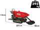 GeoTech-Pro GeoPorter 650 DHS Hydro - Motocarriola cingolata cassone dumper 650Kg con paletta