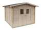 Alce Forrest 249x249 - Casetta da giardino in legno - Con finestre e porta a doppia anta - 249x249x204 cm