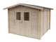 Alce Forrest 249x249 - Casetta da giardino in legno - Con finestre e porta a doppia anta - 249x249x204 cm