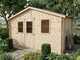 Alce Sara 396x396 - Casetta da giardino in legno - Con finestre - 396x396x236