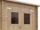 Alce Vibo 198x198 - Casetta da giardino in legno - Con finestre frontali - 198x198x195 cm