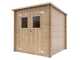 Alce Vibo 198x198 - Casetta da giardino in legno - Con finestre frontali - 198x198x195 cm
