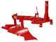 2D-03S - Aratro bivomere a scalpello - Spostamento manuale a vite - Per trattori con attacco a tre punti