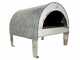 Pizza Party Ardore Perla - Forno a gas per pizza da esterno - Camera di cottura 40x40 cm - Piano cottura in mattoni refrattari