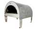 Pizza Party Ardore Perla - Forno a gas per pizza da esterno - Camera di cottura 40x40 cm - Piano cottura in mattoni refrattari