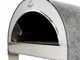 Pizza Party Ardore Perla - Forno a gas per pizza da esterno - Camera di cottura 40x40 cm - Piano cottura in biscotto