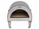 Pizza Party Ardore Perla - Forno a gas per pizza da esterno - Camera di cottura 40x40 cm - Piano cottura in biscotto