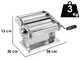 Marcato Atlas 180 Classic - Macchina per la pasta manuale in acciaio cromato