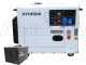 Hyundai DHY8000SE - Generatore di corrente diesel  silenziato carrellato con AVR 6.3 kW - Continua 6 kW Monofase + ATS