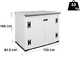 OUTLET - PICCOLI DIFETTI ESTETICI - Garofalo Box Evo Flat 100 - Armadio porta attrezzi - 123x82.5x104 cm