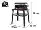 Weber Lumin con stand 1501652 - Barbecue elettrico portatile
