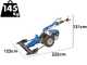 EuroMech BLITZ 70 - Motofalciatrice multifunzione - Motore Honda GX200 - 6.5 HP