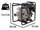 BlackStone BD-ST 10000ES - Motopompa diesel per acque nere sporche - Raccordi 100 mm