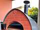 Pizza Party Passione - Forno ibrido 2 in 1 Gas/Legna per pizza - Camera di cottura 80x60 cm - Piano cottura in biscotto