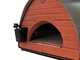 Pizza Party Passione - Forno ibrido 2 in 1 Gas/Legna per pizza - Camera di cottura 80x60 cm - Piano cottura in biscotto
