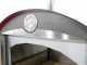 Forno a legna da esterno Minimus 50 Mini EXT in acciaio - Tetto rosso