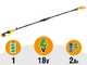 Stanley Fatmax SFMCPP632D1-QW - Svettatoio a batteria - 240 cm - 18V 2.0Ah