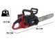 GeoTech X-Line CM-40V - Elettrosega a batteria - Barra 40 cm - 40V 2Ah