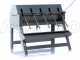 Enotecnica Pillan 5B INOX - Riempitrice manuale a 5 attacchi con beccucci serbatoio e struttura in acciaio inox