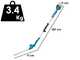 Makita DUN461WZX1 - Tagliasiepi su asta di prolunga a batteria 18V - 6Ah