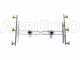 Coppia aste inox irrorazione con getti a farfalla in ottone 3+3 completo di supporti INOX