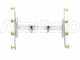 Coppia aste inox irrorazione con getti a farfalla in ottone 4+4 completo di supporti INOX
