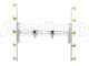 Coppia aste inox irrorazione con getti a farfalla in ottone 5+5 completo di supporti INOX