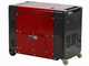 GeoTech-Pro DGP8000SE-3 - Generatore di corrente diesel silenziato carrellato con AVR 6 kW - Continua 5.5 kW Trifase + ATS