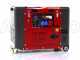GeoTech-Pro DGP8000SE-3 - Generatore di corrente diesel silenziato carrellato con AVR 6 kW - Continua 5.5 kW Trifase