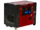 GeoTech Pro DGP8000SE - Generatore di corrente diesel silenziato carrellato con AVR 6 kW - Continua 5.5 kW Monofase + ATS