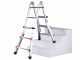 Svelt Scalissima GR, 2x6 gradini, 3 mt - Scala in alluminio telescopica