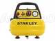 Stanley DN 200/8/6 - Compressore aria elettrico portatile monofase, oil-less - Motore 1.5 HP - 6 lt