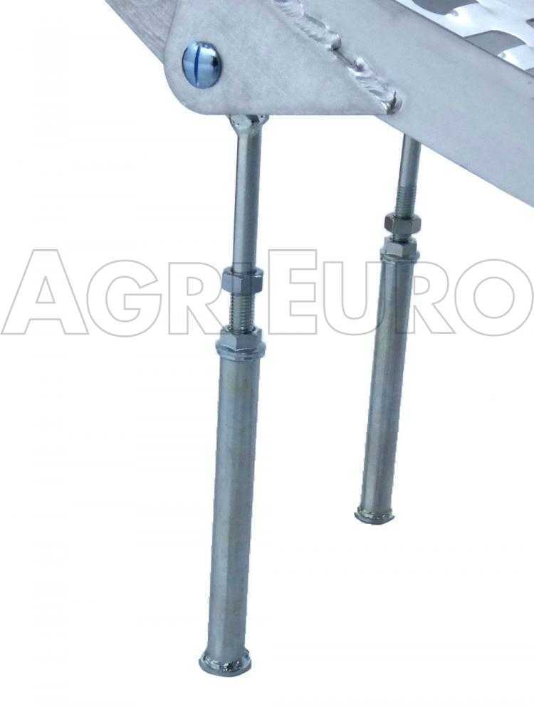 Coppia Di Rampe Da Carico Curve Pieghevoli In Alluminio – Lunghezza 225 Cm, Larghezza 28 Cm, Portata Max 400 Kg
